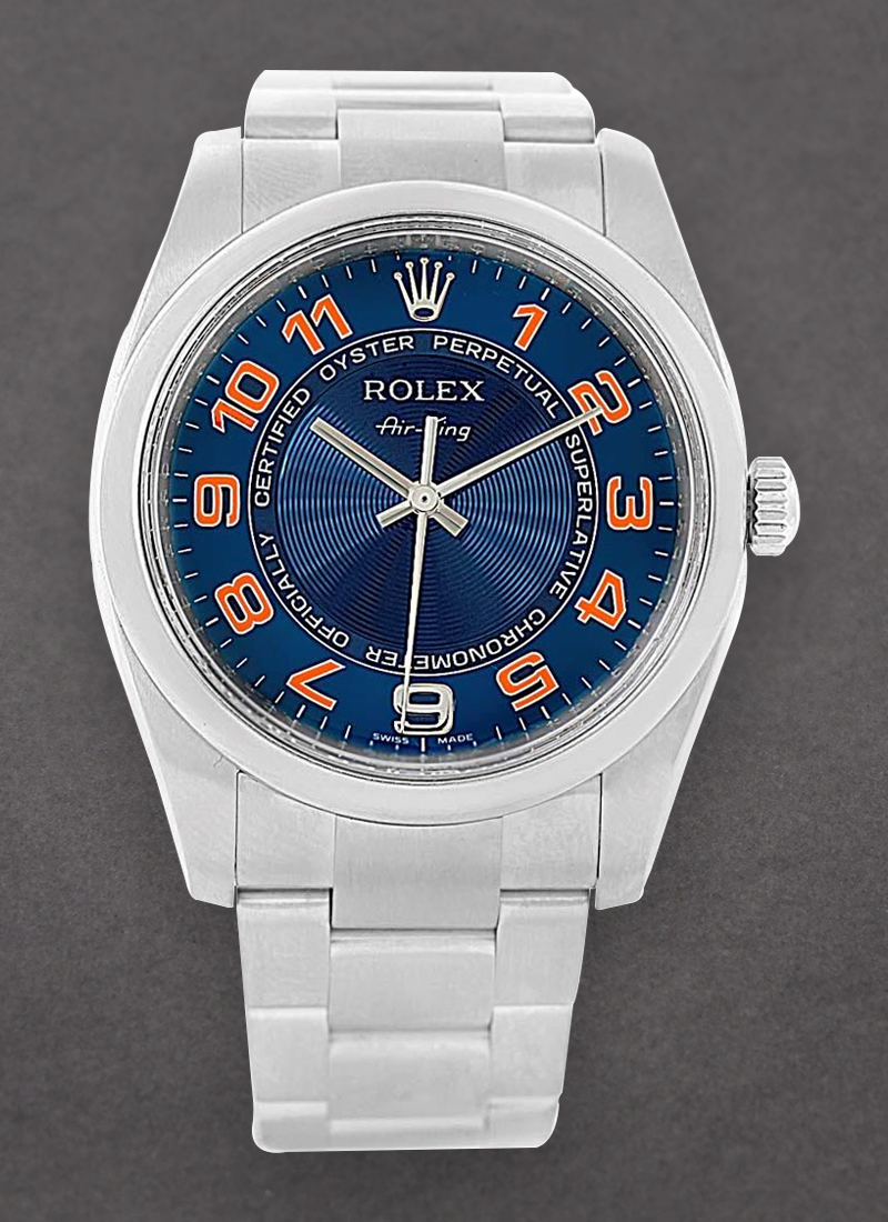 Pre-Owned Rolex Air King 34mm in Steel with Smooth Bezel