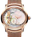 Millenary in Rose Gold on Rose Gold Bracelet with Frosted Gold Opal Dial