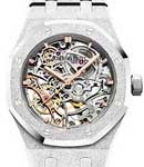 Royal Oak Double Balance Automatic in White Gold On White Gold Bracelet with Gray Skeleton Dial
