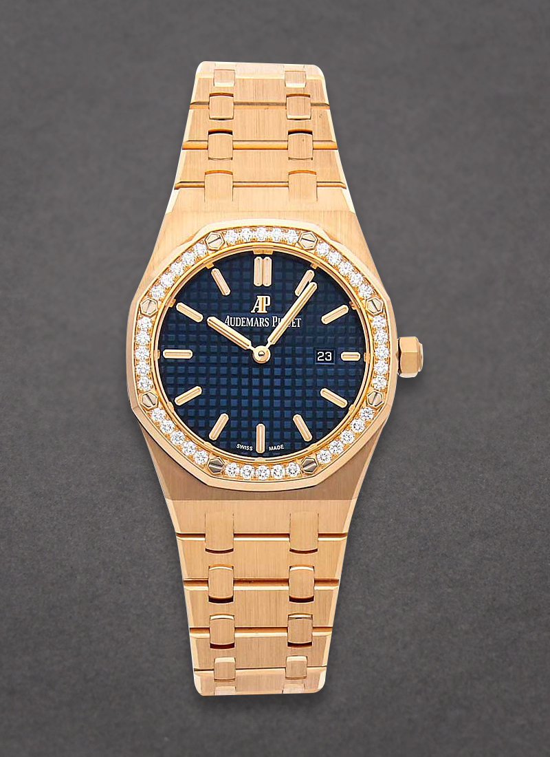 Audemars Piguet Royal Oak in Rose Gold with Diamond Bezel