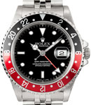 GMT-Master II 16710 - Steel with Black and Red Bezel on Jubilee Bracelet with Black Dial