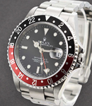 GMT Master II in Steel with Coke Bezel on Oyster Bracelet with Black Dial