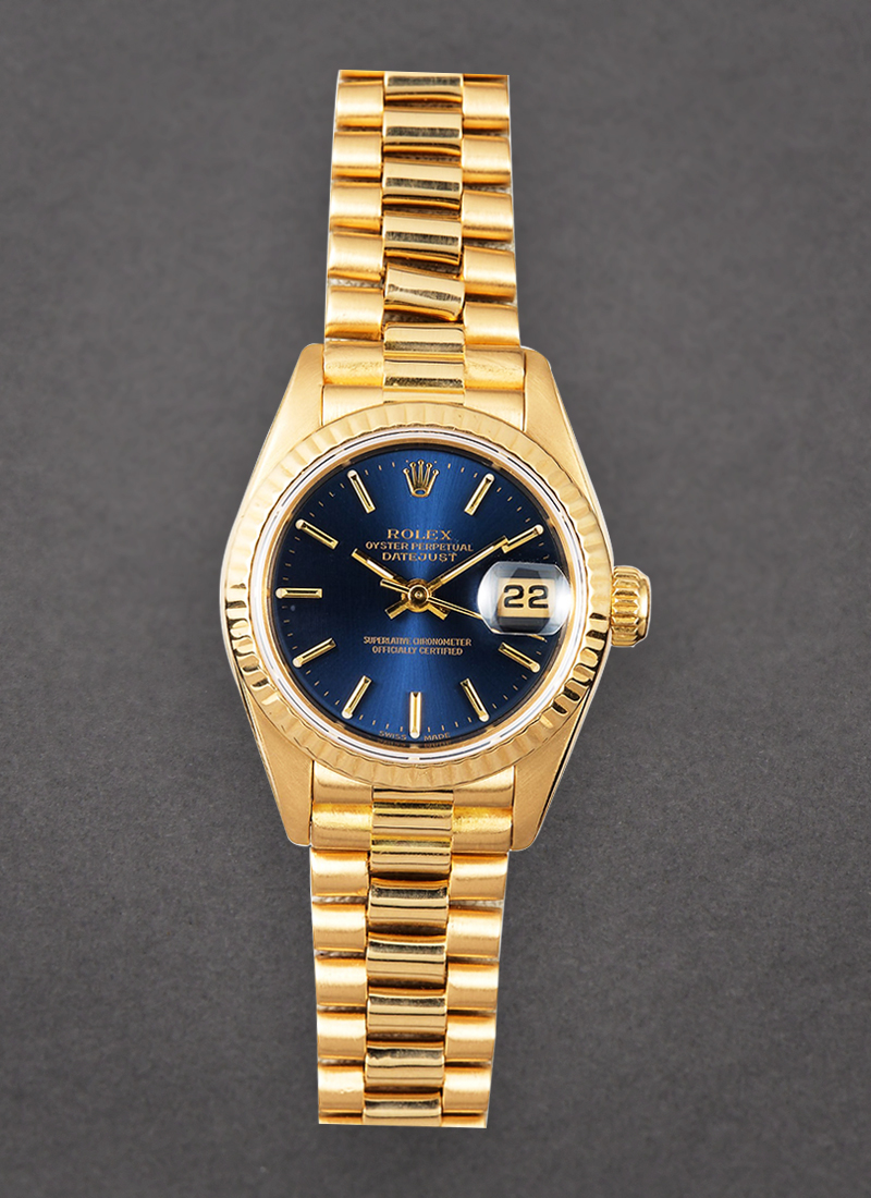 Pre-Owned Rolex President in Yellow Gold with Fluted Bezel