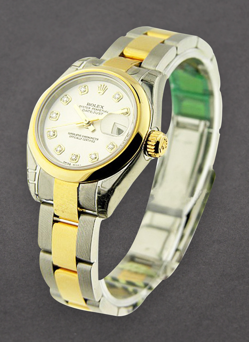 Pre-Owned Rolex Datejust 26mm in Steel with Yellow Gold Domed Bezel