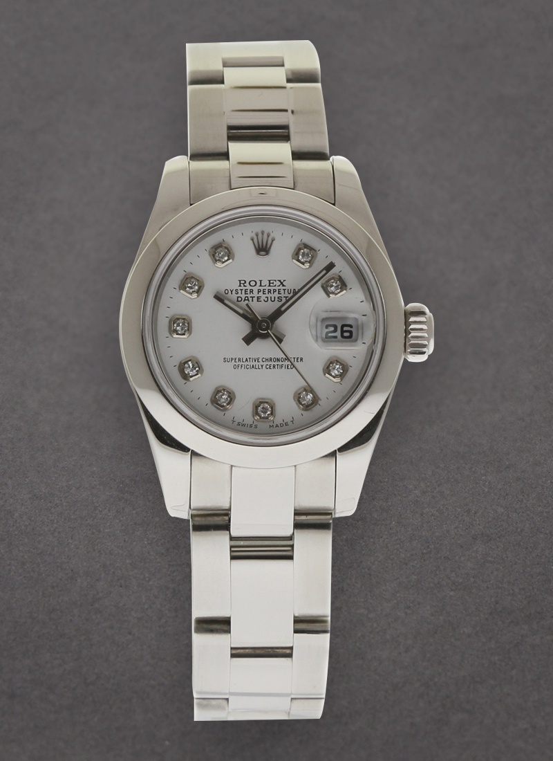 Pre-Owned Rolex Ladies Datejust 26mm in Steel with Smooth Bezel