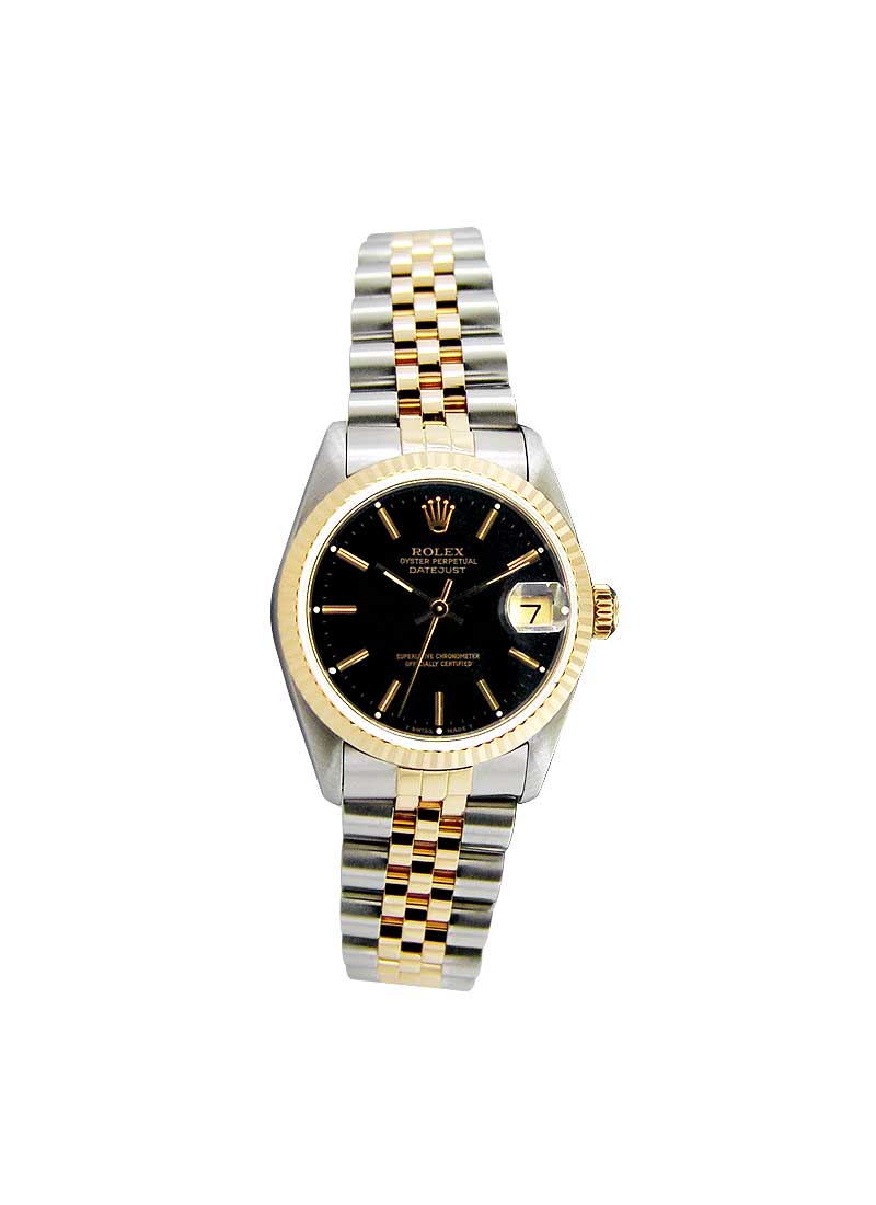 Pre-Owned Rolex Mid Size - Datejust - Steel with Yellow Gold - Fluted Bezel