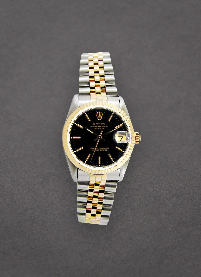 Pre-Owned Rolex Mid Size - Datejust - Steel with Yellow Gold - Fluted Bezel