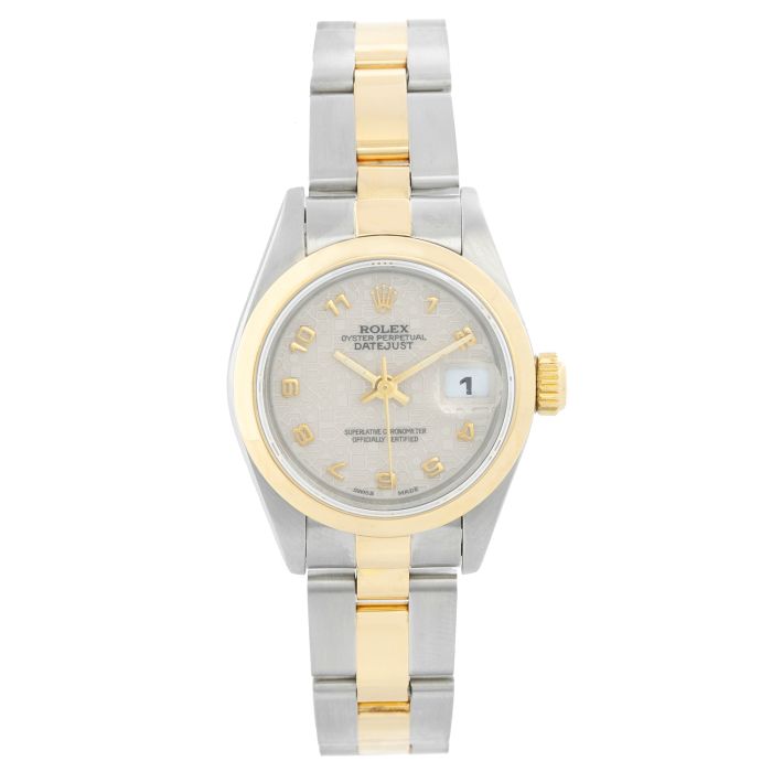 2-Tone Datejust Ladies 26mm on Oyster Bracelet with Ivory Jubilee Arabic Dial