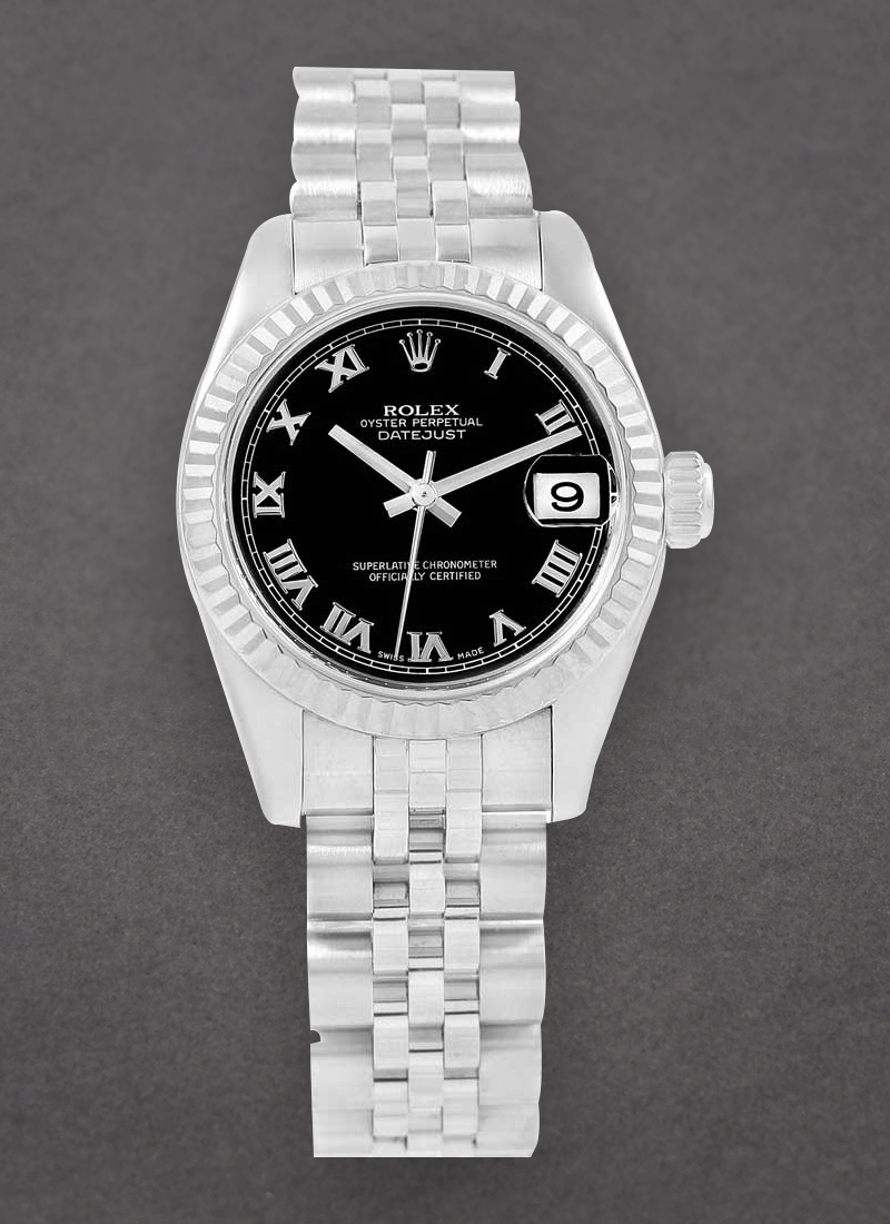 Pre-Owned Rolex Lady's Datejust 26mm in Steel with Fluted Bezel