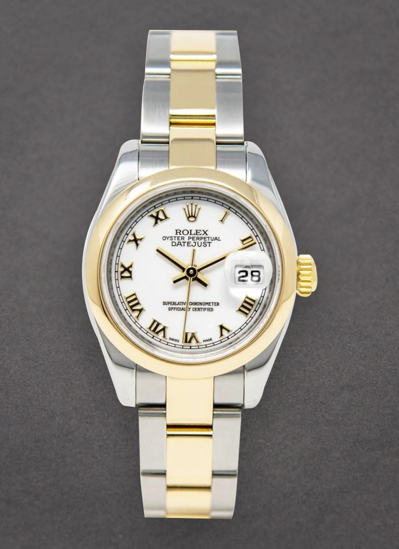 Pre-Owned Rolex Datejust 26mm in Steel with Yellow Gold Smooth Bezel