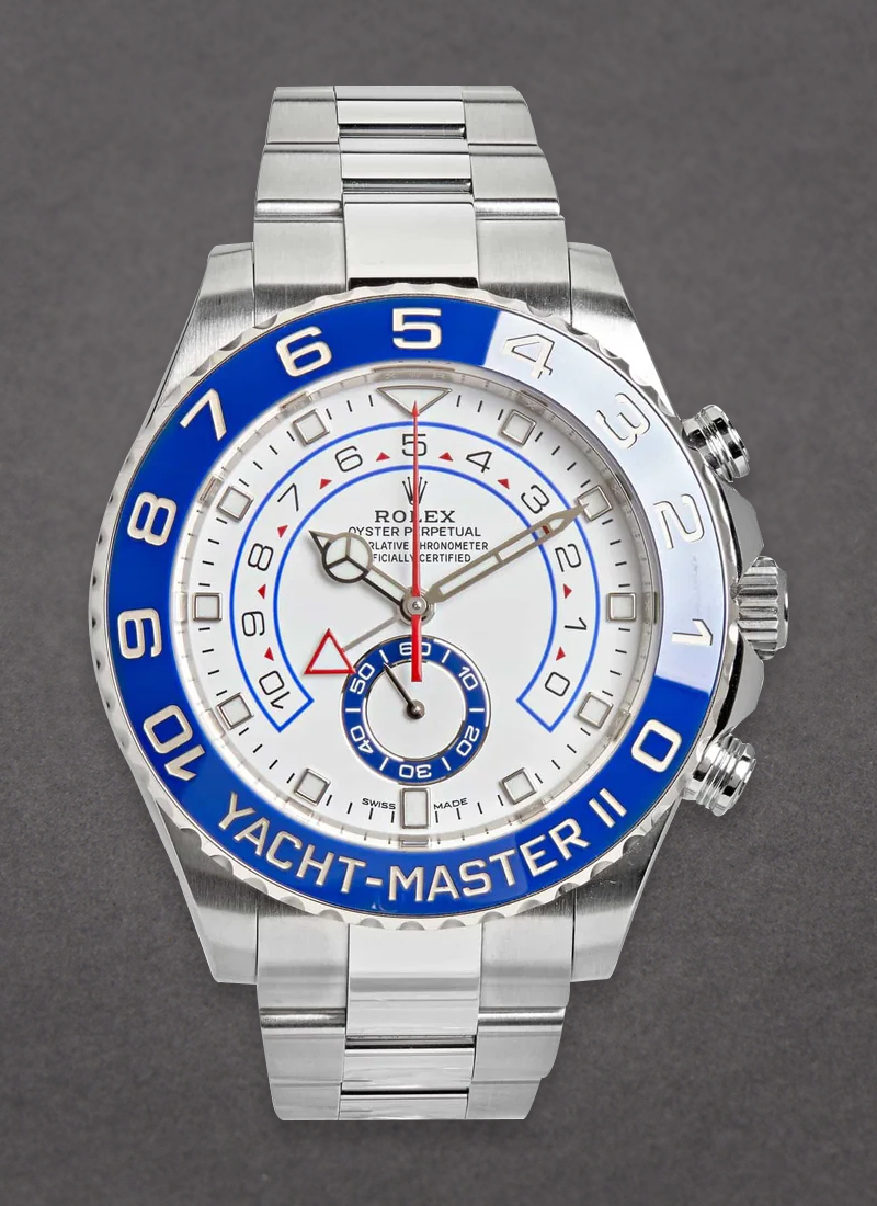 Pre-Owned Rolex Yacht-Master II in Steel with Mercedes Hands