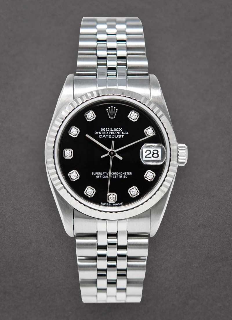 Pre-Owned Rolex Mid Size - Datejust - Fluted Bezel