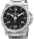Admiral's Cup GMT 44mm in Steel on Steel Bracelet with Black Dial