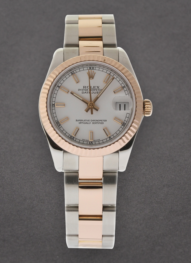 Pre-Owned Rolex Datejust Lady's - 2-Tone - Fluted Bezel - 31mm