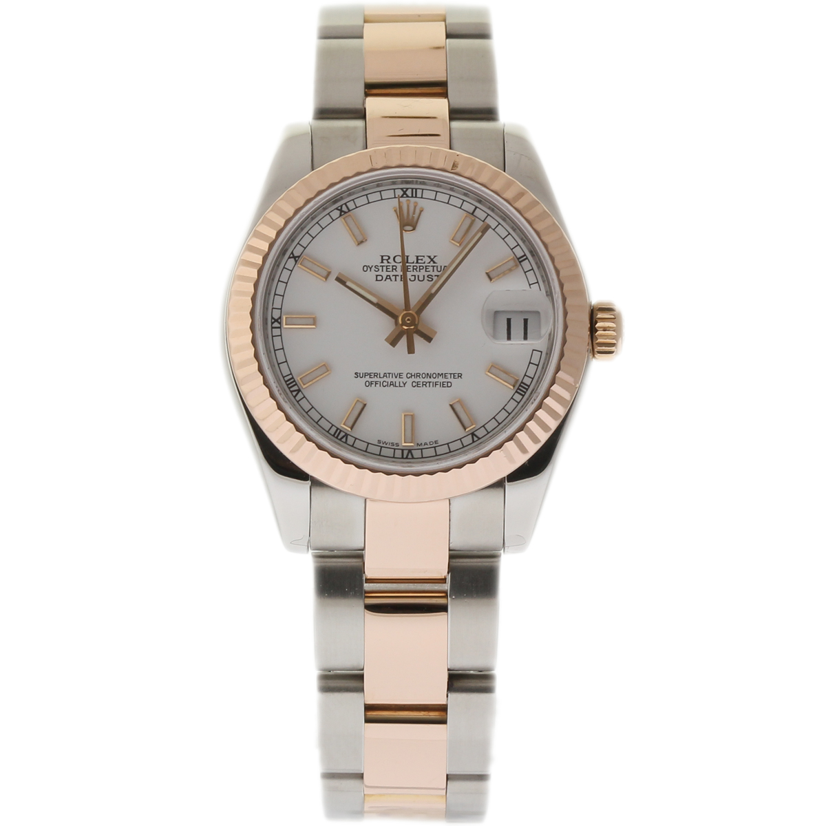 Pre-Owned Rolex Datejust Lady's - 2-Tone - Fluted Bezel - 31mm