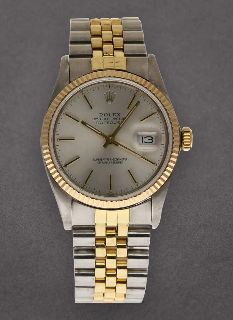 Pre-Owned Rolex Datejust 36mm in 2-Tone Fluted Bezel