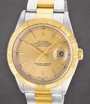 Datejust 36mm 2-Tone with Turn-O-Graph Bezel on Oyster Bracelet with Champagne Stick Dial