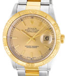 Datejust 36mm 2-Tone with Turn-O-Graph Bezel on Oyster Bracelet with Champagne Stick Dial