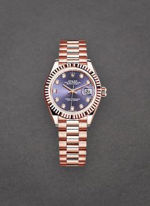 Rolex Unworn 279175-0019 Ladies Datejust 28mm in Rose Gold with Fluted Bezel 279175-0019