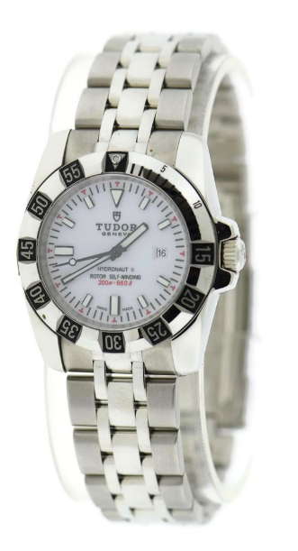Hydronaut II in Steel on Steel Bracelet with White Dial