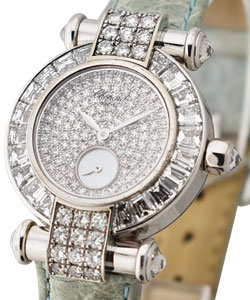 Imperiale 26mm  with Baguette Diamond Bezel Yellow Gold on Strap with Pave Diamond Dial