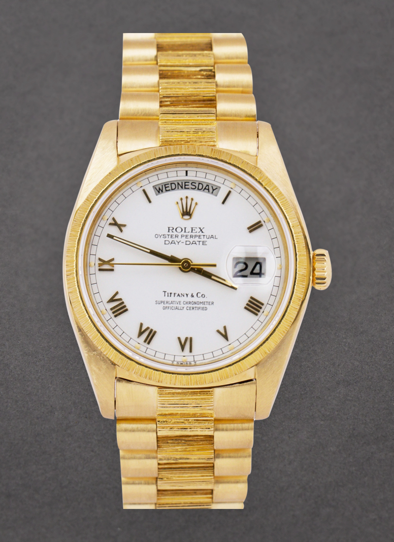 Pre-Owned Rolex Day Date - President - Yellow Gold - Barked Bezel