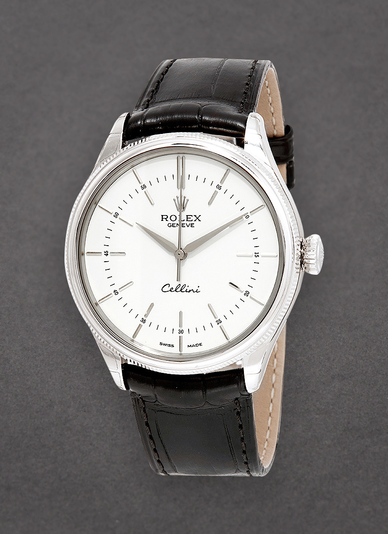 Rolex Unworn Cellini Time in White Gold