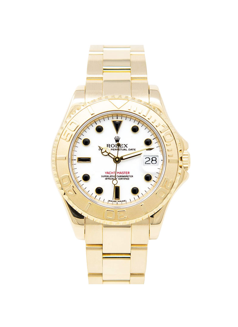 Pre-Owned Rolex Yacht-Master 35mm Mid Size in Yellow Gold