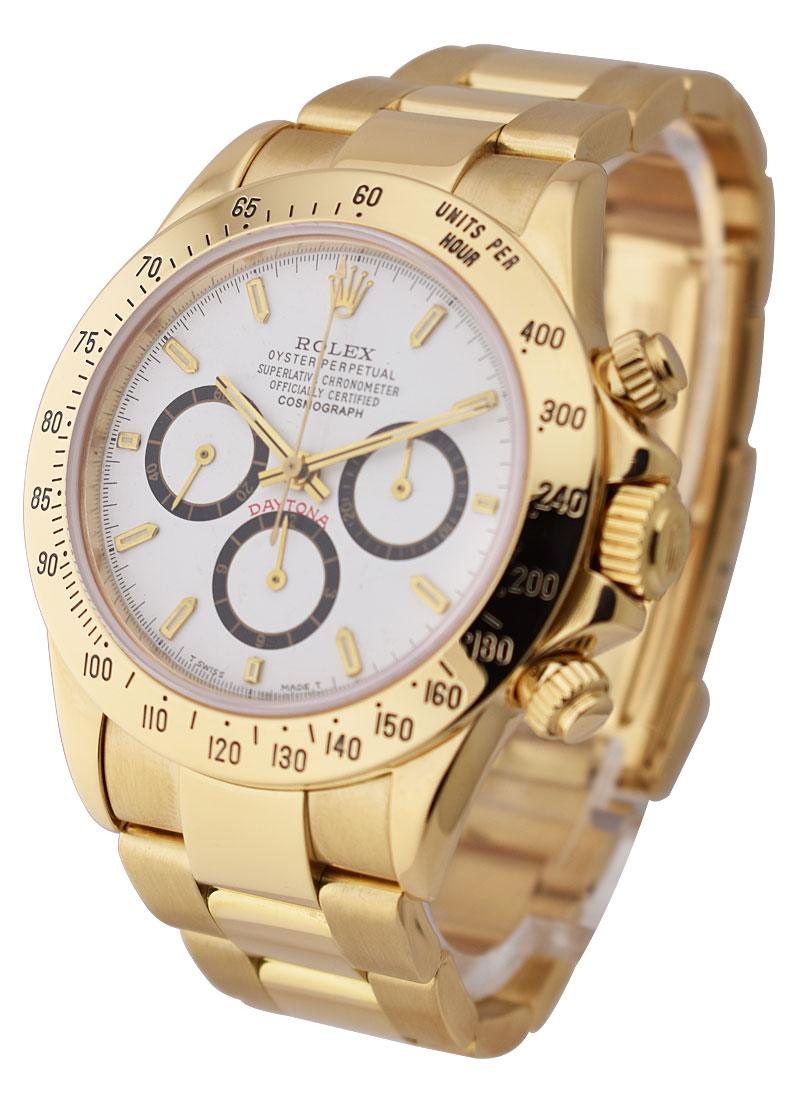 Pre-Owned Rolex Daytona in Yellow Gold with Zenith Movement
