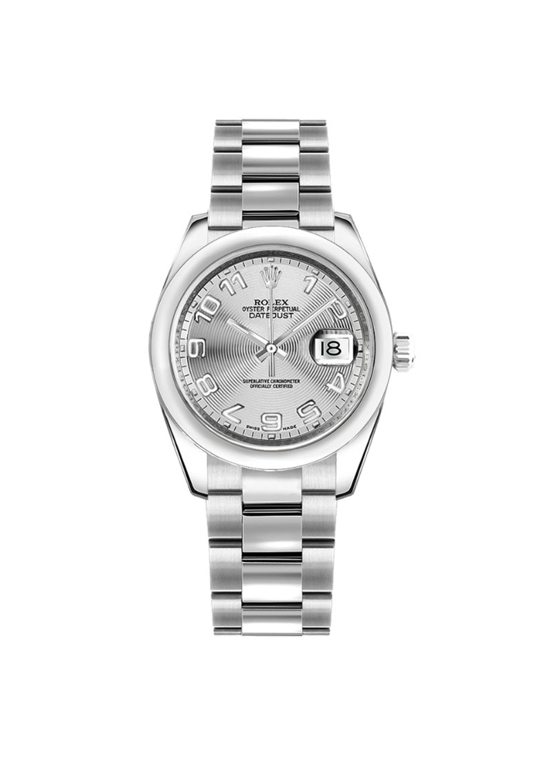 Pre-Owned Rolex Mid Size Datejust in Steel with Smooth Bezel