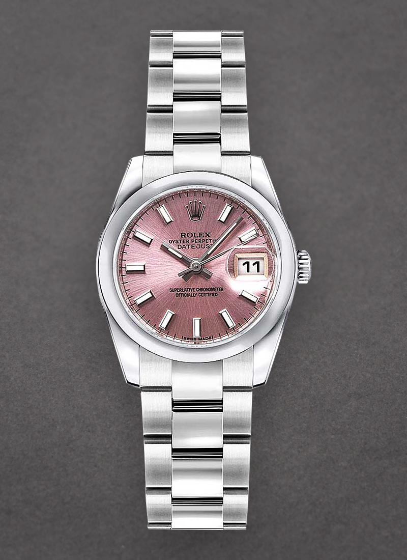 Pre-Owned Rolex Ladies Datejust 26mm in Steel with Domed Bezel