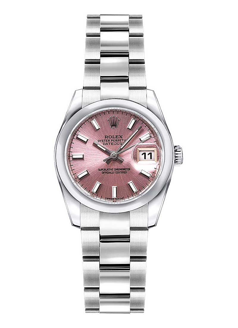 Pre-Owned Rolex Ladies Datejust 26mm in Steel with Domed Bezel