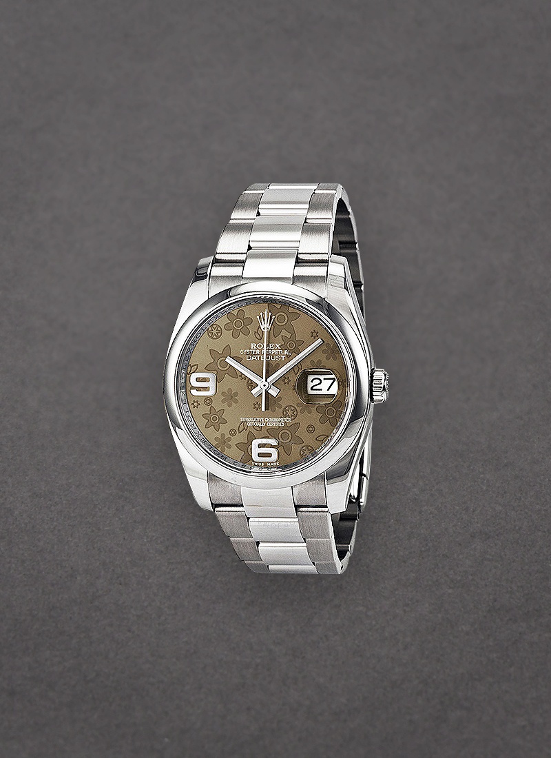 Pre-Owned Rolex Datejust 36mm in Steel with Smooth Bezel