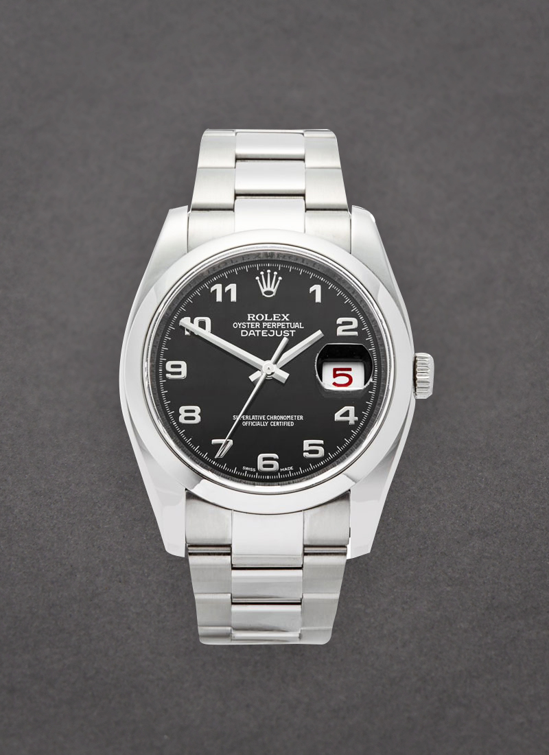 Pre-Owned Rolex Datejust 36mm in Steel with Smooth Bezel