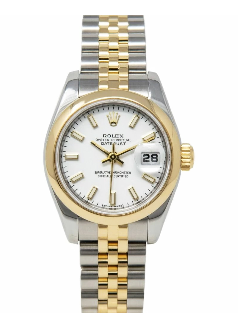 Pre-Owned Rolex Ladies Datejust 26mm in Steel with Yellow Gold Smooth Bezel
