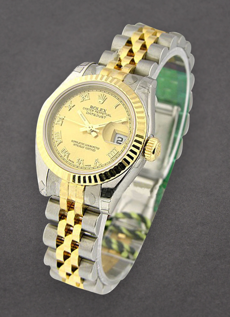 Pre-Owned Rolex Datejust 2-Tone in Steel and Yellow Gold Fluted Bezel