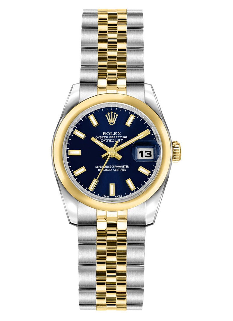 Pre-Owned Rolex Datejust 26mm in Steel with Yellow Gold Smooth Bezel