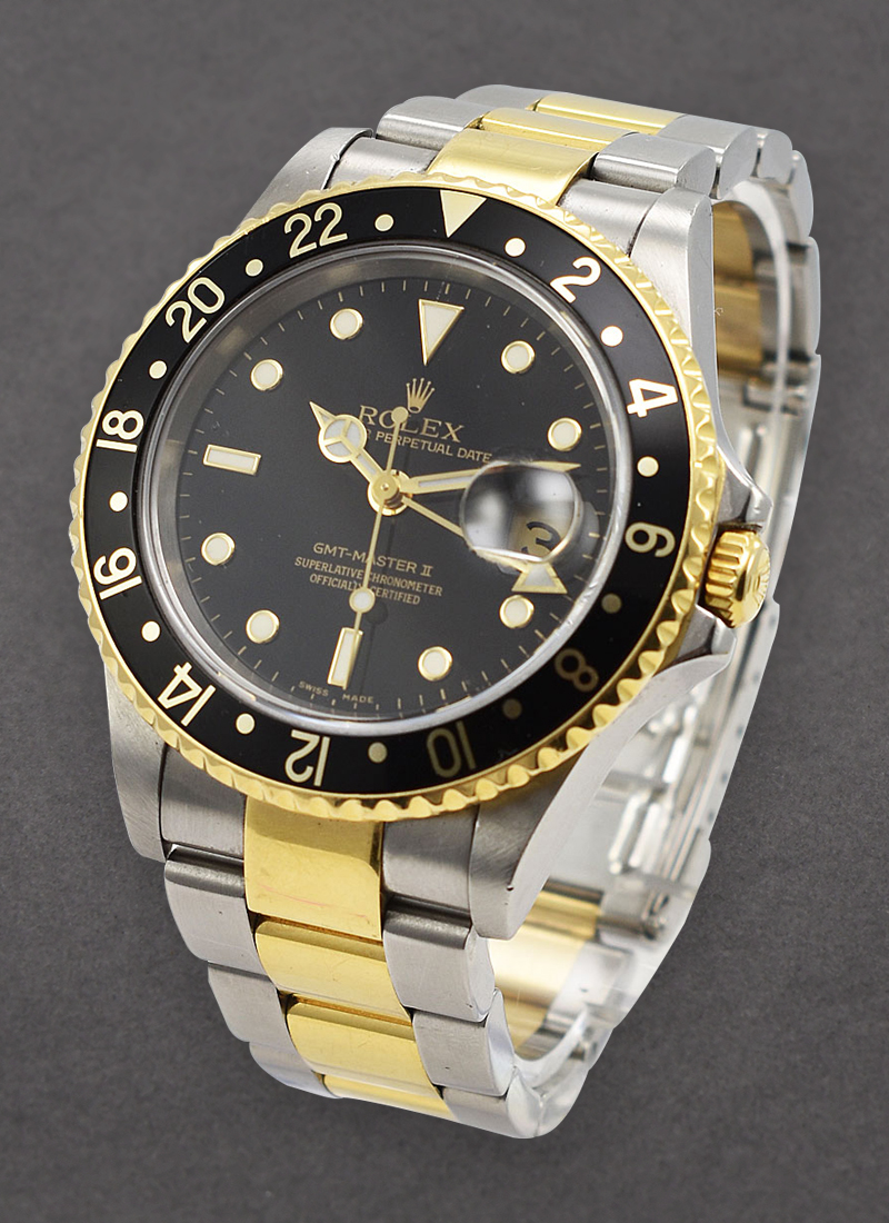 Pre-Owned Rolex GMT Master 40mm in Steel with Black Bezel