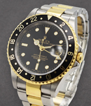 GMT Master 40mm in Steel with Black Bezel on Oyster Bracelet with Black Dial