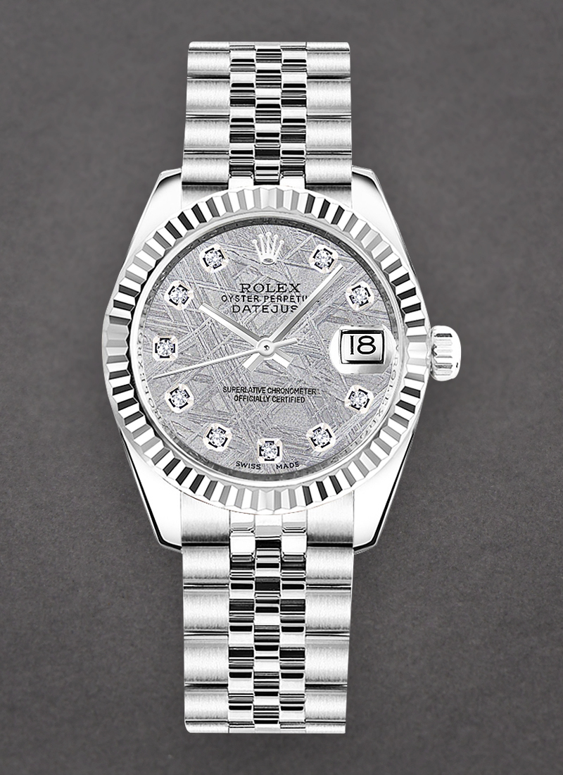 Pre-Owned Rolex Datejust 31mm in Steel with Fluted Bezel