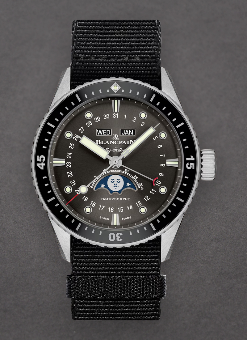 Blancpain Fifty Fathoms Bathyscaphe Complete Calendar 43mm in Steel