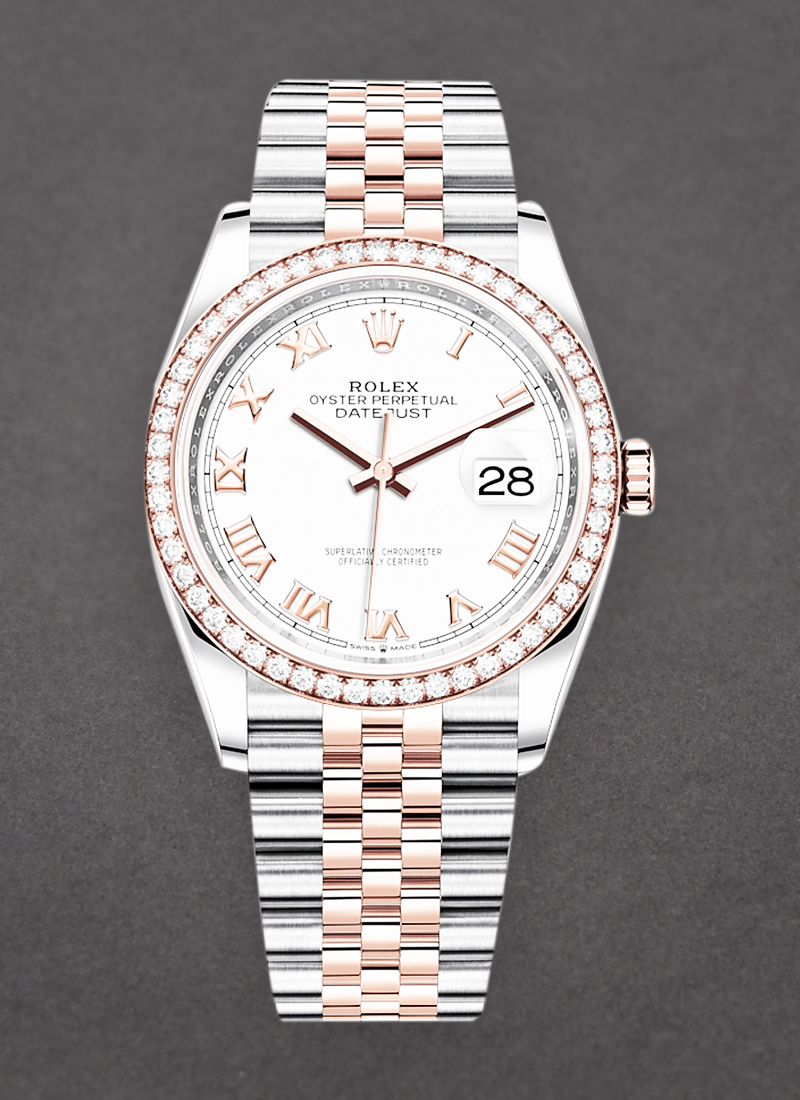 Rolex Unworn Datejust 36mm in Steel with Diamond Bezel