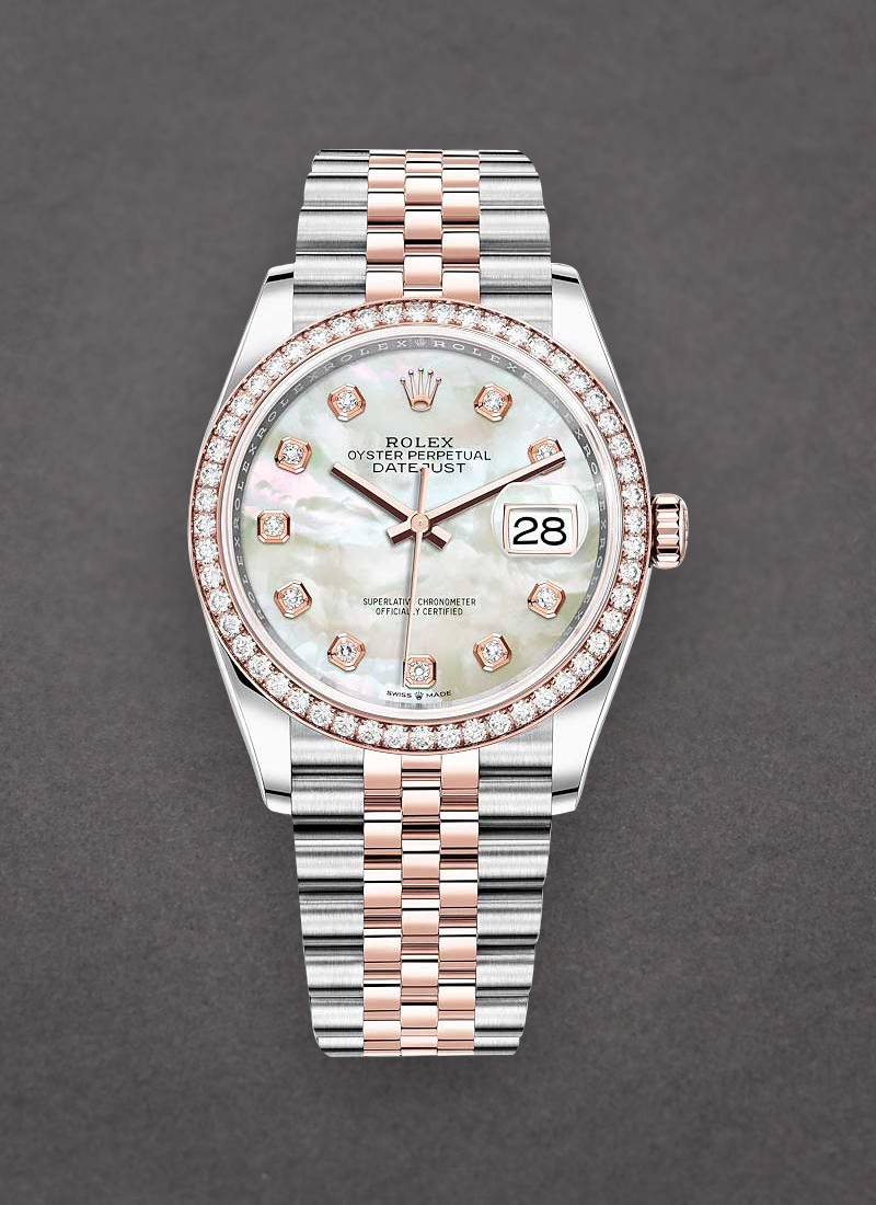 Rolex Unworn 2-Tone Datejust with Diamond Bezel