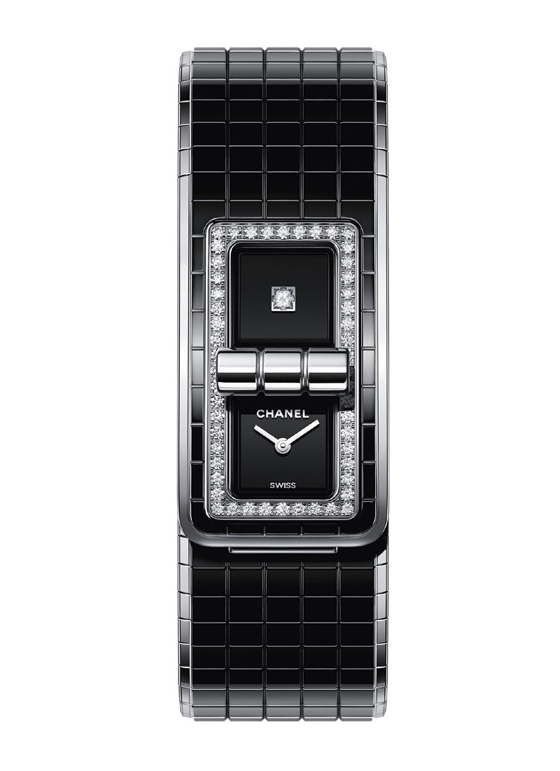 Chanel Code Coco in Steel with Diamond Bezel