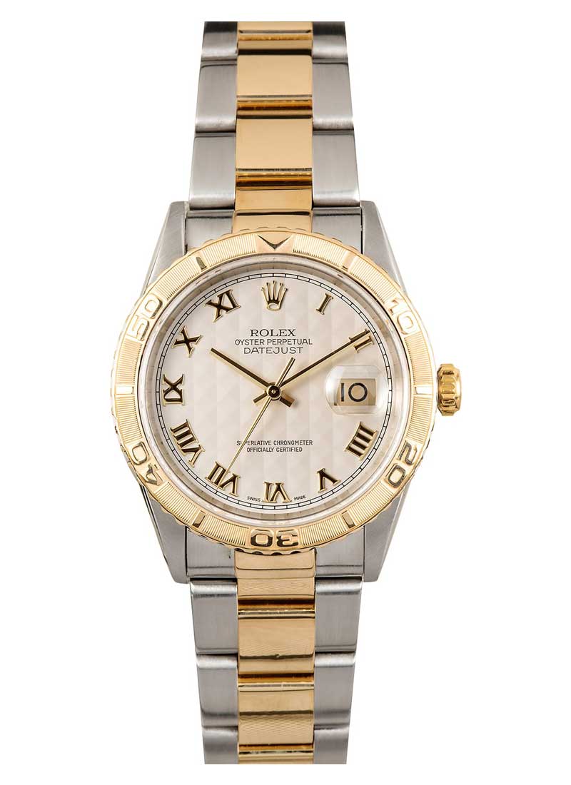 Pre-Owned Rolex Datejust 36mm in Steel with Yellow Gold Turn-O-Graph Bezel