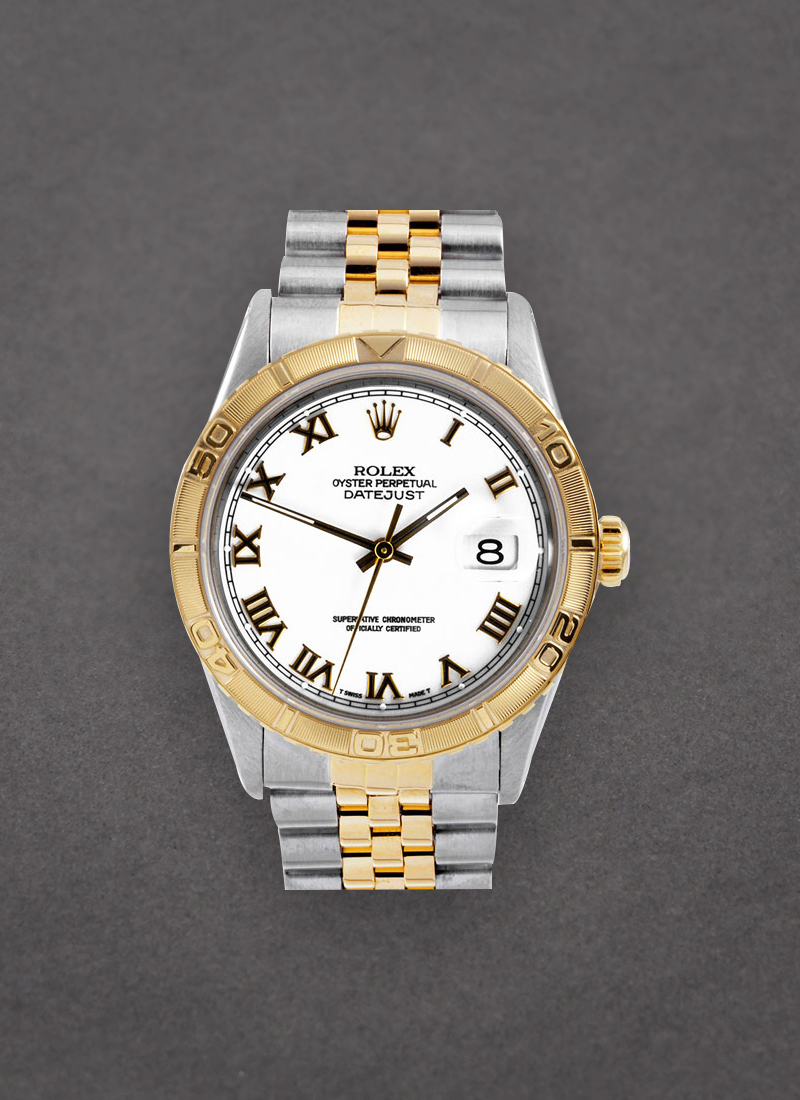 Pre-Owned Rolex Datejust 36mm in Steel with Yellow Gold Turn O Graph Bezel