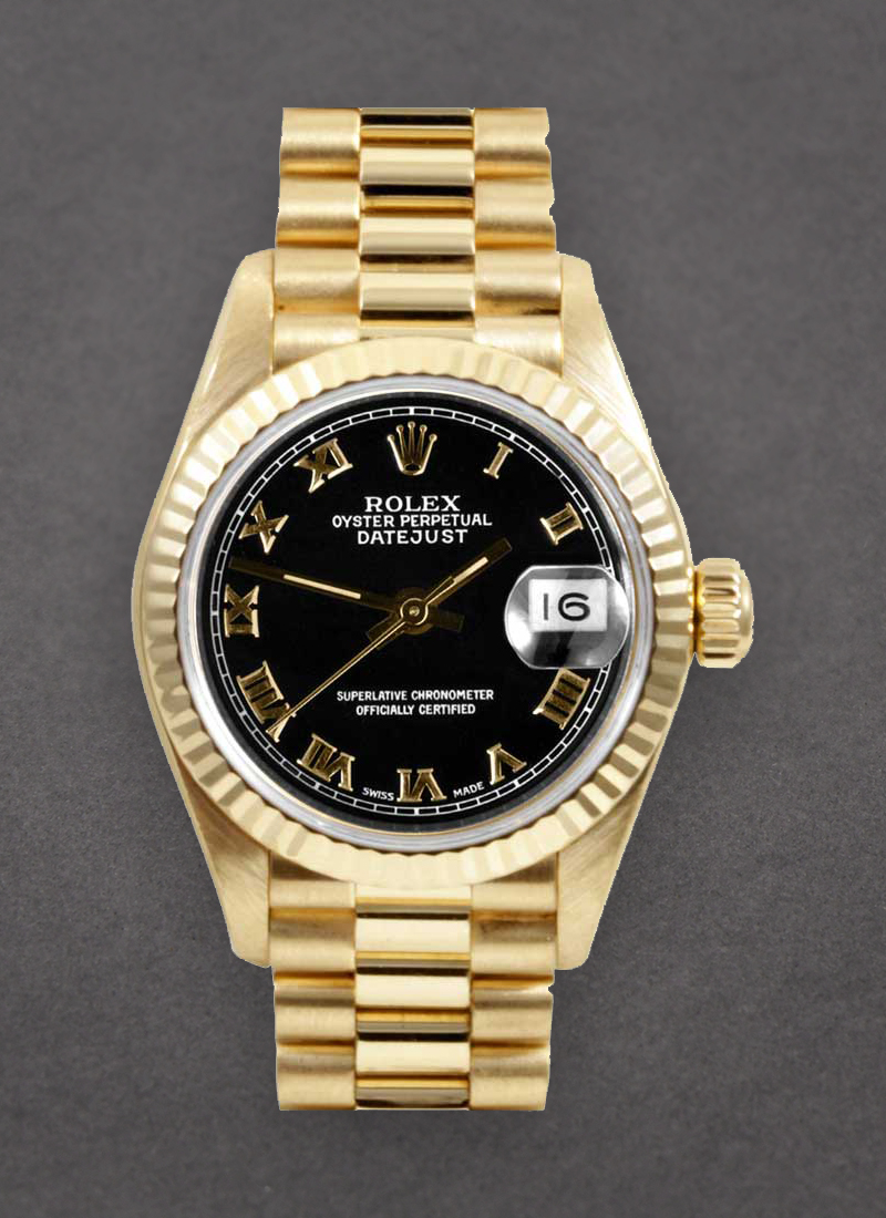 Pre-Owned Rolex President 26mm in Yellow Gold with Fluted Bezel