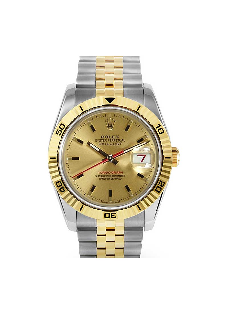Pre-Owned Rolex 2-Tone Datejust 36mm with Turn-O-graph Bezel