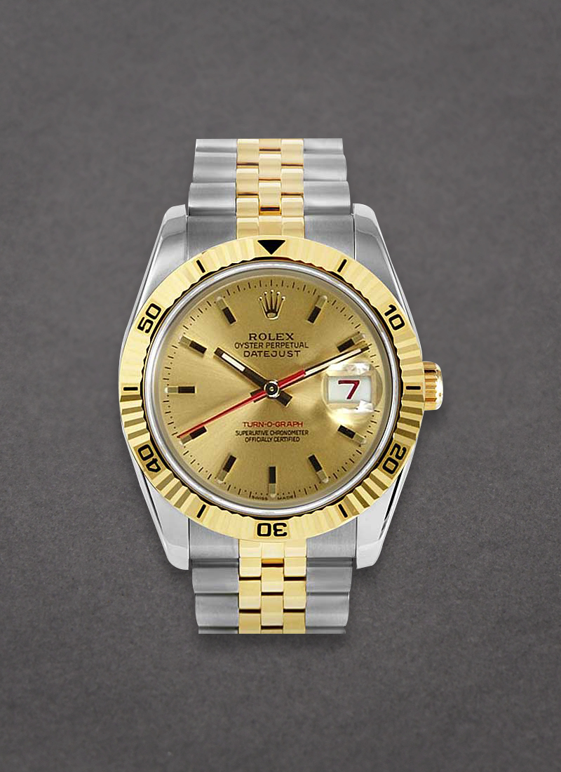 Pre-Owned Rolex 2-Tone Datejust 36mm with Turn-O-graph Bezel