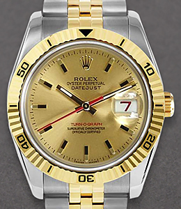 2-Tone Datejust 36mm with Turn-O-graph Bezel on Jubilee Bracelet New Style with Champagne Stick Dial